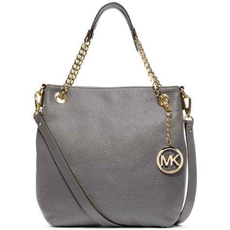 grey michael kors shoulder bag|Michael Kors grey tote bag.